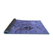 Sideview of Oriental Blue Industrial Rug, urb2961blu