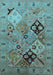 Oriental Light Blue Industrial Rug, urb2961lblu