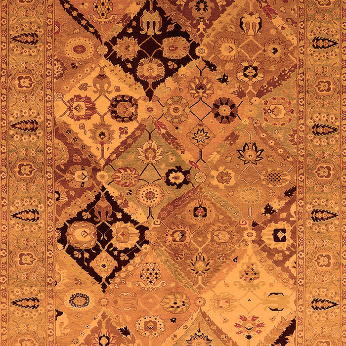 Machine Washable Oriental Orange Industrial Area Rugs, wshurb2961org