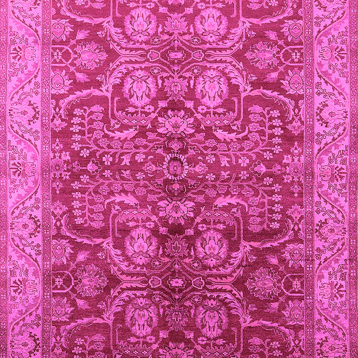 Machine Washable Oriental Pink Industrial Rug, wshurb2962pnk