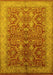 Oriental Yellow Industrial Rug, urb2962yw