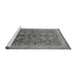 Sideview of Machine Washable Oriental Gray Industrial Rug, wshurb2962gry