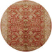 Round Machine Washable Industrial Modern Brown Sand Brown Rug, wshurb2962