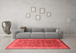 Industrial Red Washable Rugs