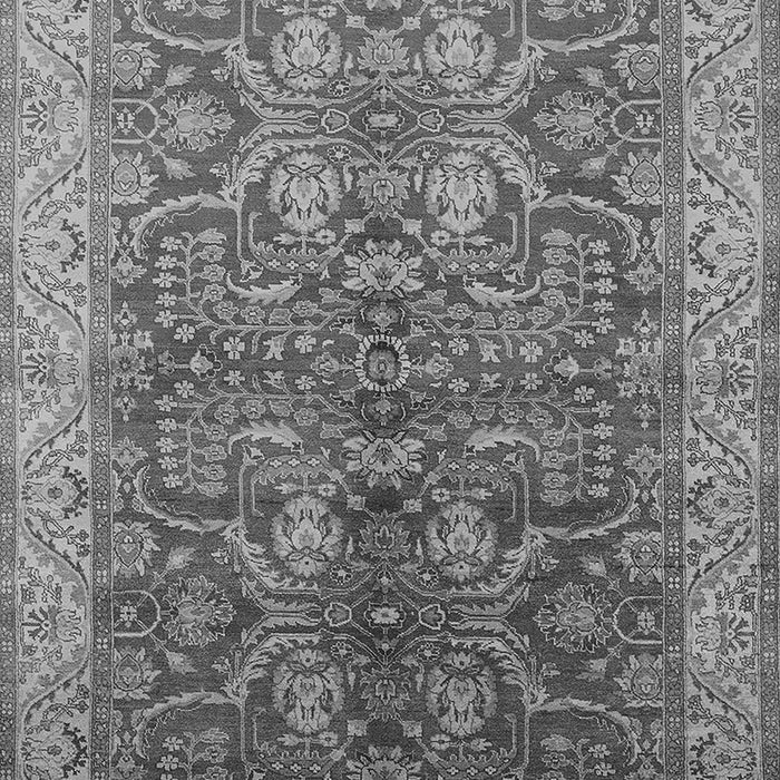 Machine Washable Oriental Gray Industrial Rug, wshurb2962gry