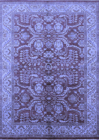 Oriental Blue Industrial Rug, urb2962blu