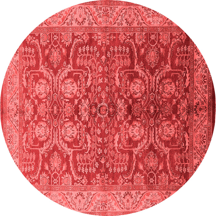 Machine Washable Oriental Red Industrial Rug, wshurb2962red