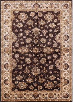 Mid-Century Modern Bakers Brown Oriental Rug, urb2963