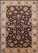 Mid-Century Modern Bakers Brown Oriental Rug, urb2963