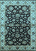 Oriental Light Blue Industrial Rug, urb2963lblu