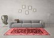 Industrial Red Washable Rugs