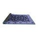 Sideview of Oriental Blue Industrial Rug, urb2963blu