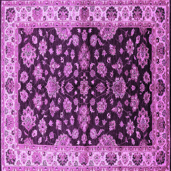 Square Oriental Purple Industrial Rug, urb2963pur