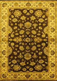 Oriental Yellow Industrial Rug, urb2963yw