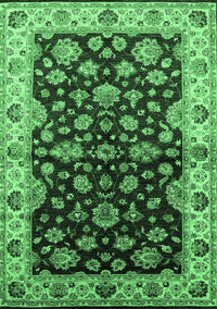 Oriental Emerald Green Industrial Rug, urb2963emgrn