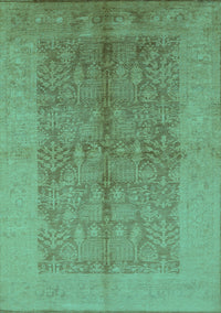 Oriental Turquoise Industrial Rug, urb2964turq