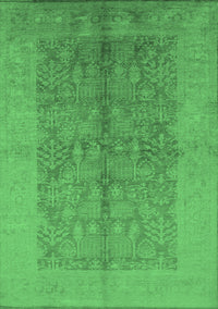 Oriental Emerald Green Industrial Rug, urb2964emgrn