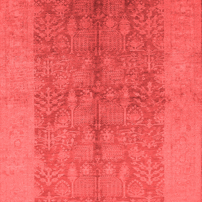 Machine Washable Oriental Red Industrial Rug, wshurb2964red