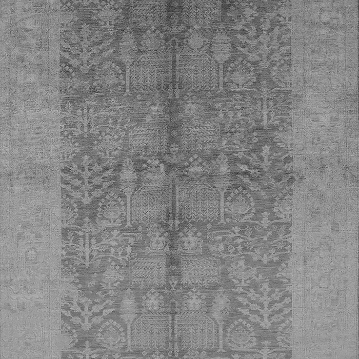 Machine Washable Oriental Gray Industrial Rug, wshurb2964gry