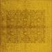 Square Oriental Yellow Industrial Rug, urb2964yw