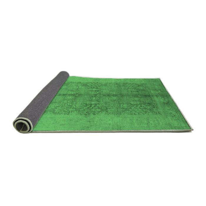 Sideview of Oriental Emerald Green Industrial Rug, urb2964emgrn