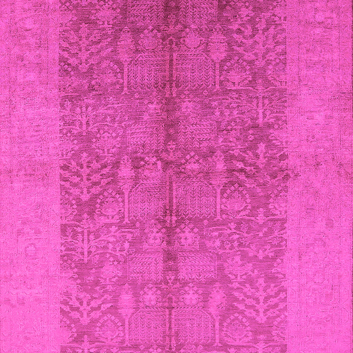 Machine Washable Oriental Pink Industrial Rug, wshurb2964pnk