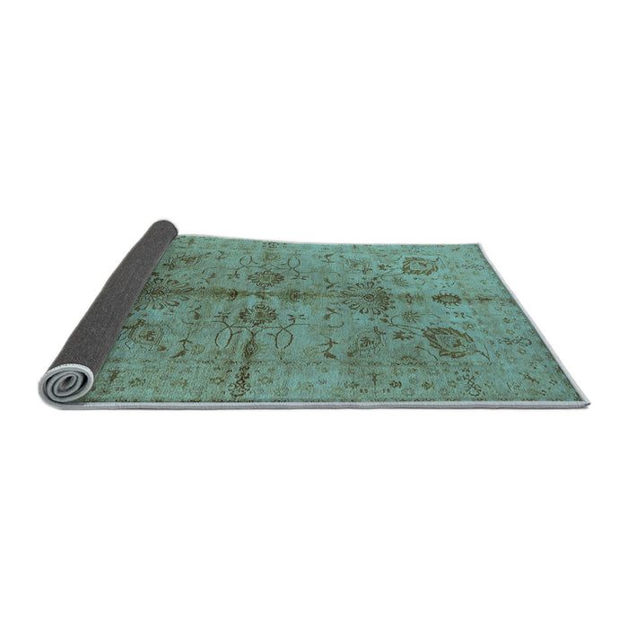 Sideview of Oriental Light Blue Industrial Rug, urb2965lblu