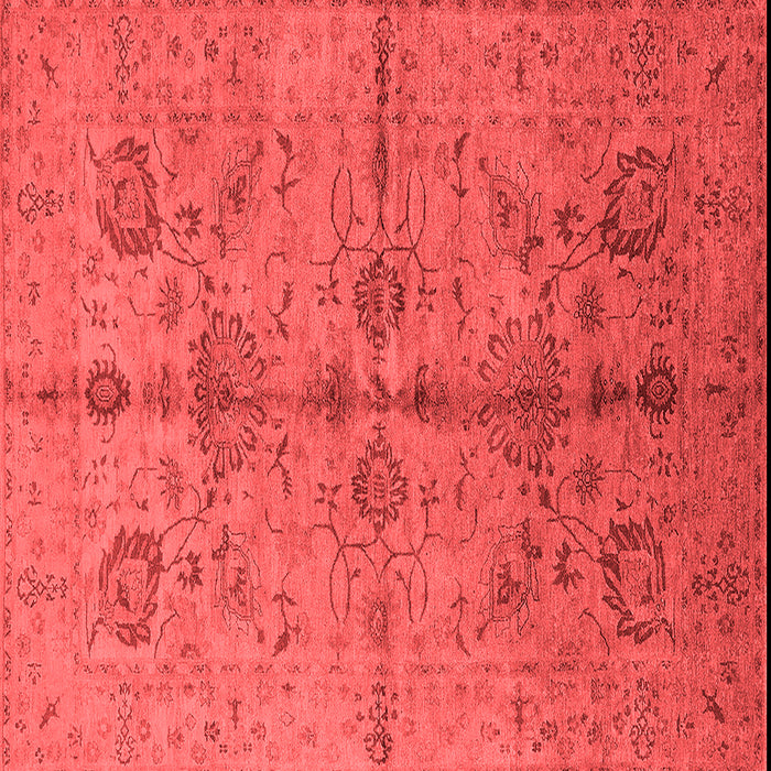 Machine Washable Oriental Red Industrial Rug, wshurb2965red