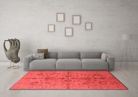 Machine Washable Oriental Red Industrial Rug, wshurb2965red