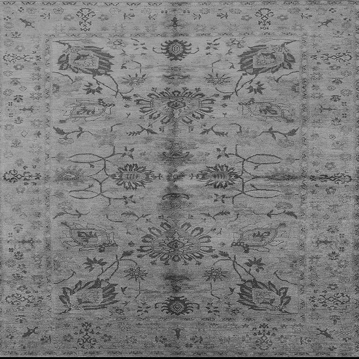 Square Oriental Gray Industrial Rug, urb2965gry