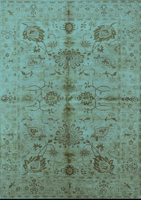 Oriental Light Blue Industrial Rug, urb2965lblu