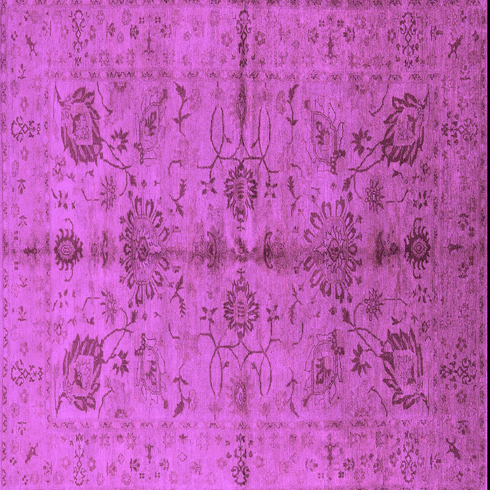 Square Oriental Purple Industrial Rug, urb2965pur
