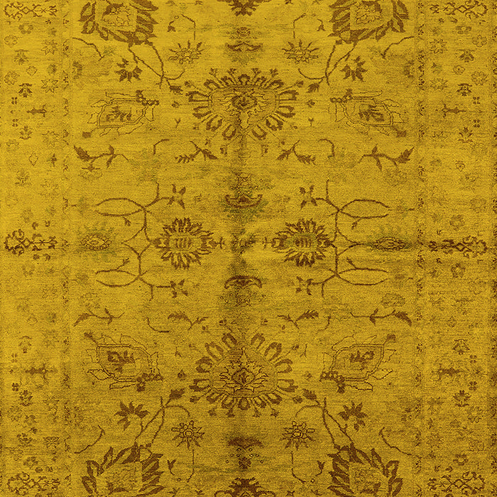 Oriental Yellow Industrial Rug, urb2965yw