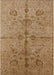 Mid-Century Modern Dark Bisque Brown Oriental Rug, urb2965