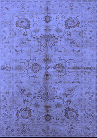 Oriental Blue Industrial Rug, urb2965blu