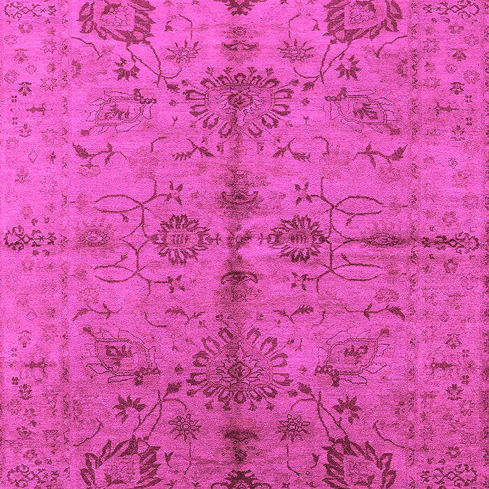 Machine Washable Oriental Pink Industrial Rug, wshurb2965pnk