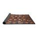 Sideview of Mid-Century Modern Brown Sand Brown Oriental Rug, urb2966