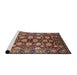 Sideview of Machine Washable Industrial Modern Brown Sand Brown Rug, wshurb2966