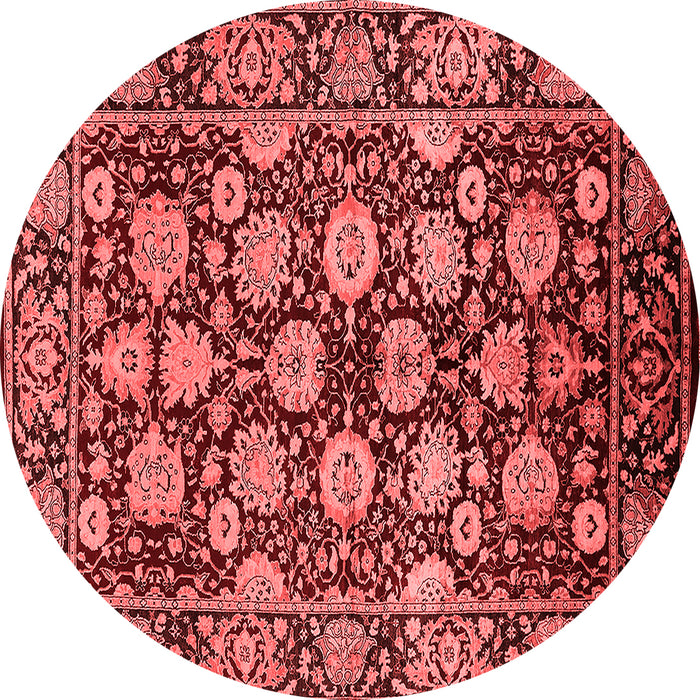 Machine Washable Oriental Red Industrial Rug, wshurb2966red