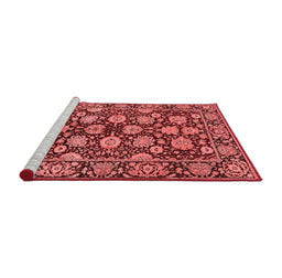 Industrial Red Washable Rugs