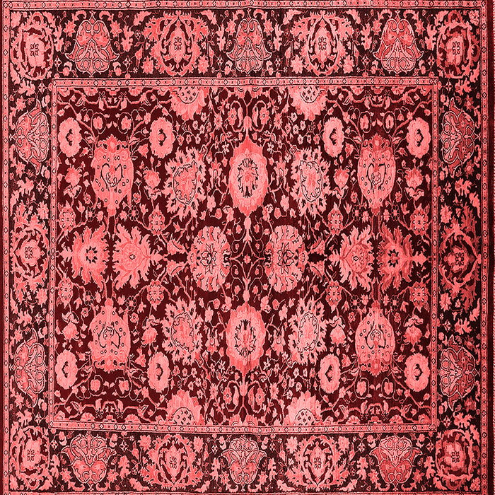 Machine Washable Oriental Red Industrial Rug, wshurb2966red