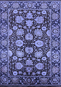 Oriental Blue Industrial Rug, urb2966blu