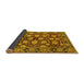 Sideview of Oriental Yellow Industrial Rug, urb2966yw