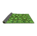 Sideview of Oriental Green Industrial Rug, urb2966grn