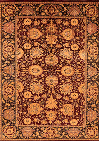 Oriental Orange Industrial Rug, urb2966org