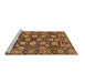 Sideview of Machine Washable Oriental Brown Industrial Rug, wshurb2966brn