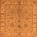 Square Oriental Orange Industrial Rug, urb2967org