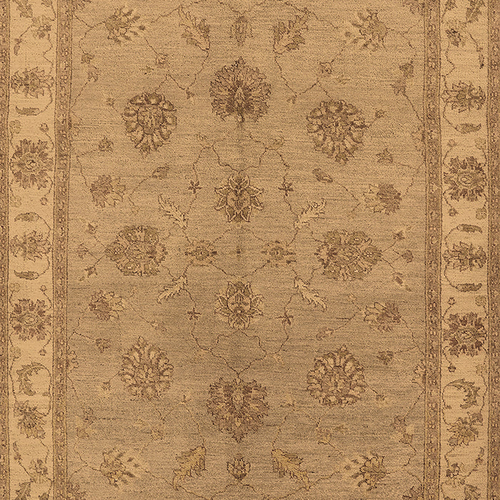 Machine Washable Oriental Brown Industrial Rug, wshurb2967brn