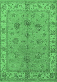 Oriental Emerald Green Industrial Rug, urb2967emgrn