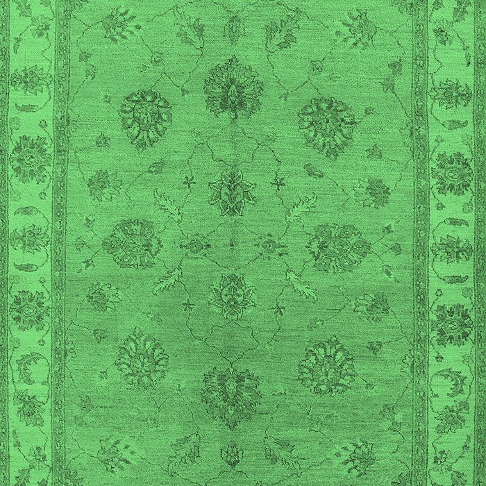 Oriental Emerald Green Industrial Rug, urb2967emgrn